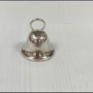 B & m signed sterling silver art craft dinner bell